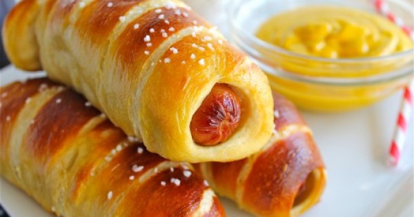 Homemade Pretzel Dogs