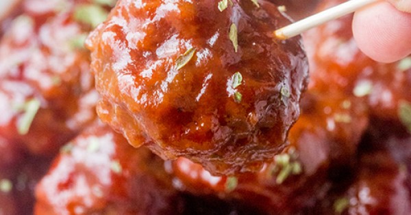 Cranberry BBQ Cocktail Meatballs