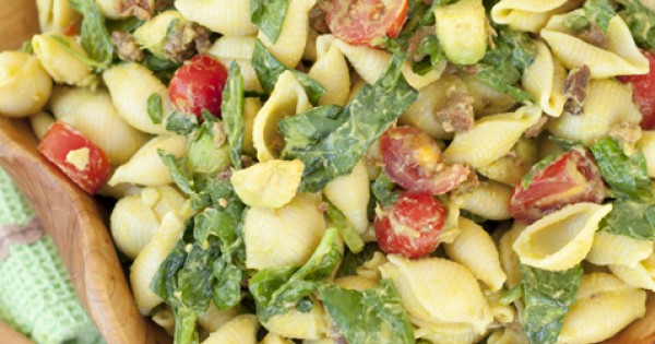 Avocado BLT Pasta Salad