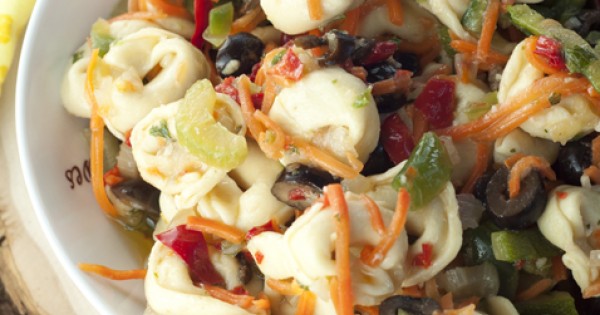 Antipasto Tortellini Salad with Honey Vinaigrette