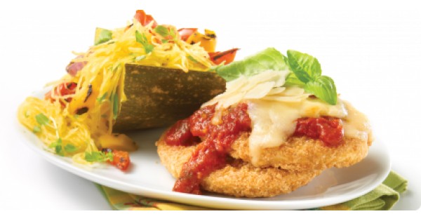 Gluten-Free Crunchy Breaded Chicken Breast Burgers alla Parmigiana