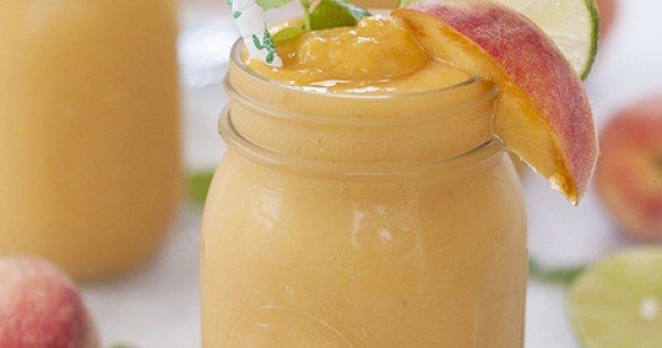 Frozen Peach Mojito