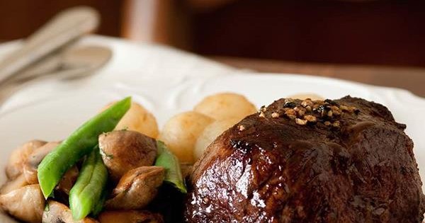 Steak with Red Wine & Shallots