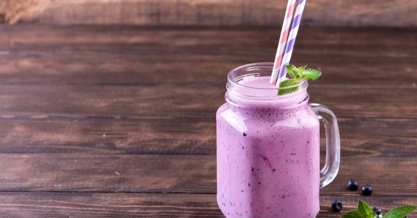 Blueberry Peach YOP Smoothie