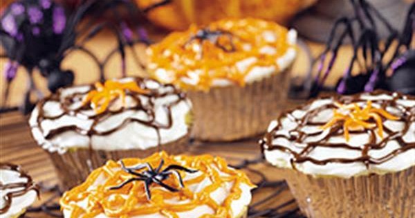 Spooky Spider Web Cupcakes