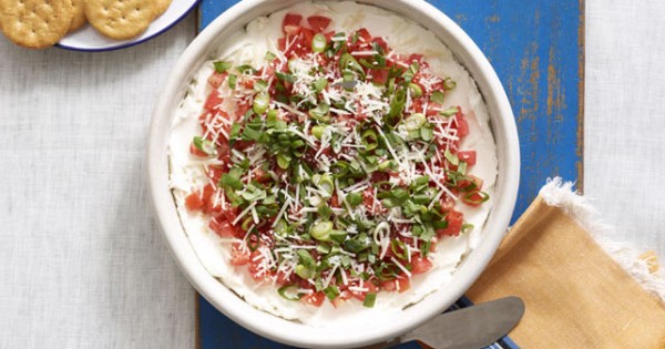 Layered Tomato-Basil Dip