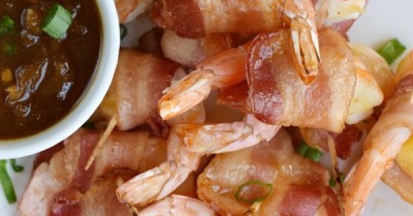 Teriyaki Bacon Wrapped Shrimp