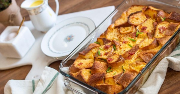 Gluten-Free Eggs Benedict Casserole with Smoky Hollandaise Sauce