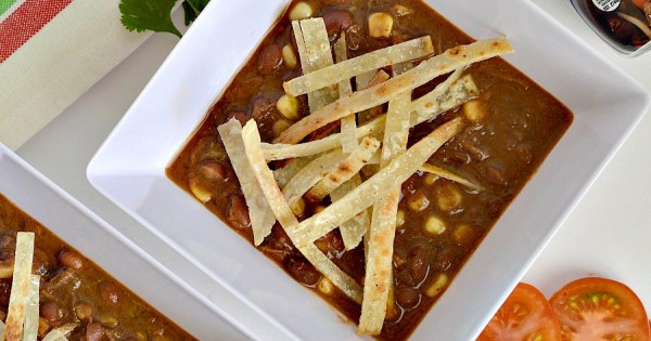 Instant Pot Shredded Beef Taco Soup (with Crockpot variation)