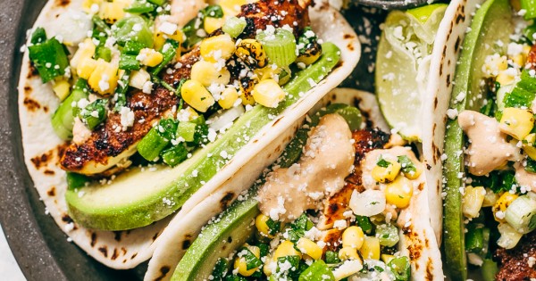 Mexican Street Corn Chicken Tacos