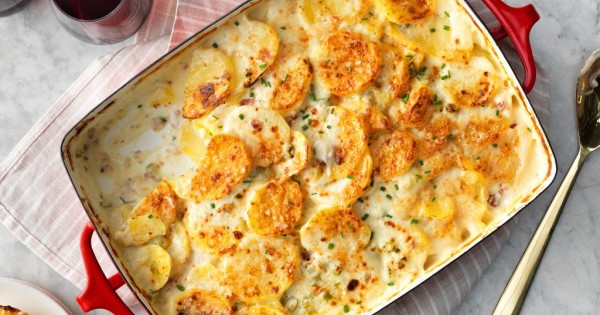 Bacon Parmesan Scalloped Potatoes