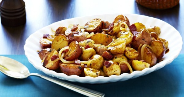 Balsamic Braised Baby Potatoes