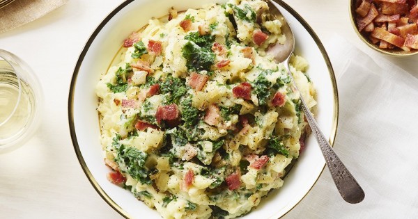 Creamy Mash with Kale & Bacon