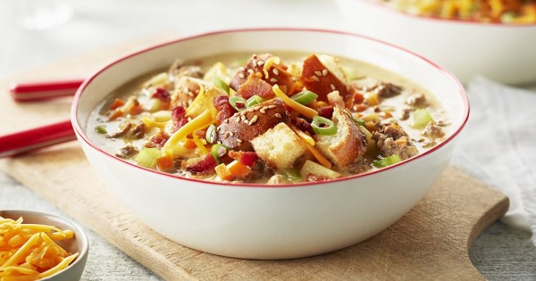 The Ultimate Cheeseburger Soup