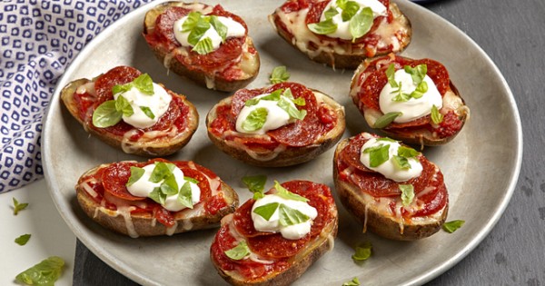 Pepperoni Pizza Potato Skins
