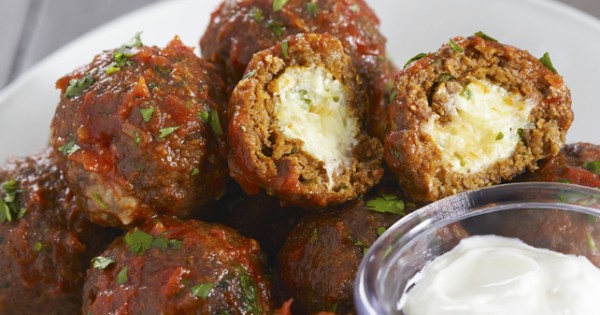 Stuffed Cheesy Jalapeno Meatballs