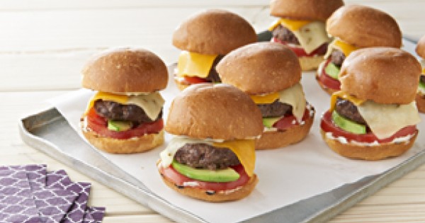 Double-Cheese Beef Sliders