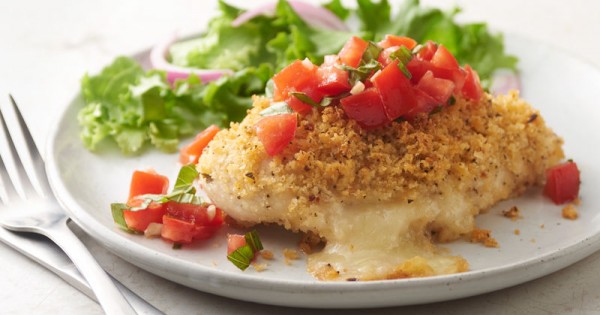 Bruschetta-Topped Cheesy Chicken