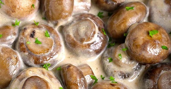Creamy Garlic Mushrooms