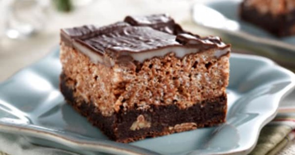 Rice Krispies* Mint Brownies