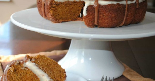 Pumpkin Cake with Chocolate Ganache