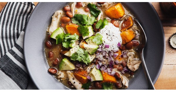 Slow-Cooker Green Chicken Chili