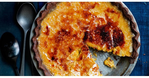 Brûléed Bourbon-Maple Pumpkin Pie