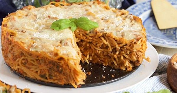 Easy Spaghetti Pie