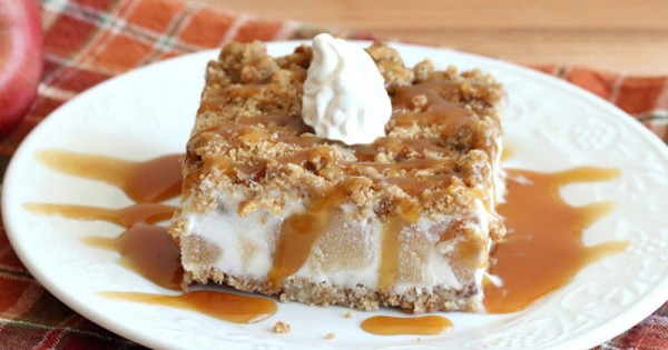 Frozen Caramel-Apple Crunch Cake