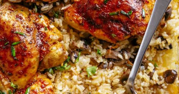 Oven Baked Chicken and Rice