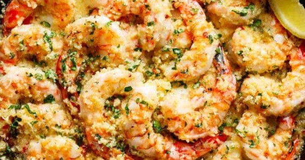Crispy Baked Shrimp Scampi