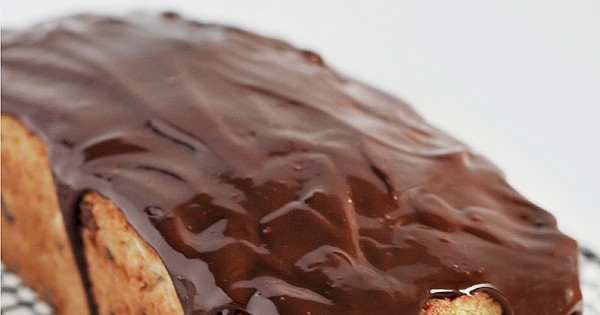 Choc Chip Banana Bread with Chocolate Ganache