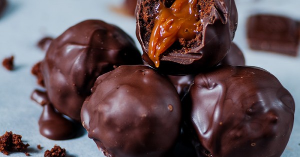 Salted Caramel Brownie Truffles