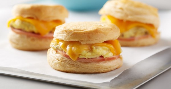 Sweet Hawaiian Biscuit Breakfast Sandwiches