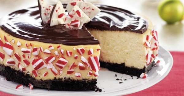 Double-Chocolate Peppermint Cheesecake