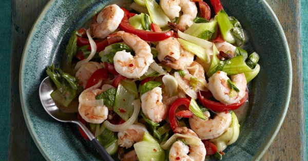 Shrimp & Bok Choy Stir-Fry