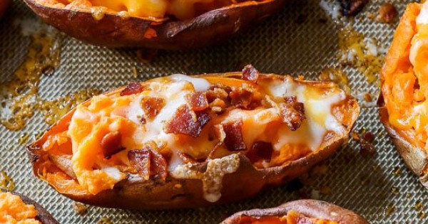 Loaded Sweet Potato Skins