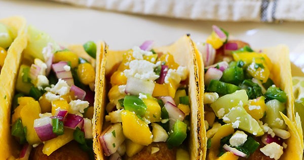 Fish Street Tacos with Mango Salsa