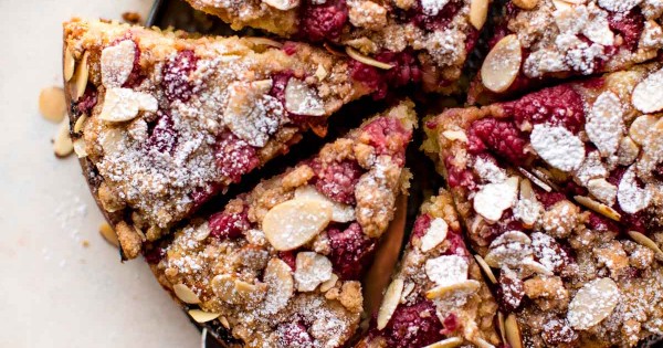 Raspberry Almond Crumb Cake