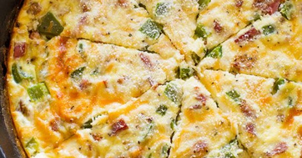 140 Calorie Cheesy Sausage Quiche