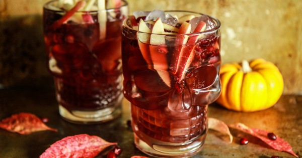 Spiced Apple Cider Pomegranate Moscow Mules