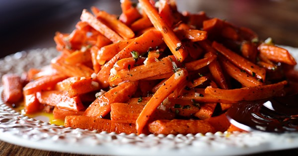 Roasted Carrots with Vinaigrette