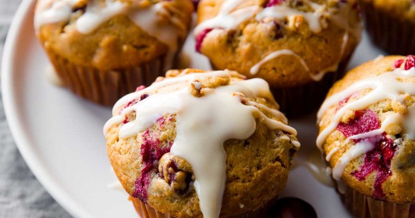 Cranberry Cardamom Spice Muffins
