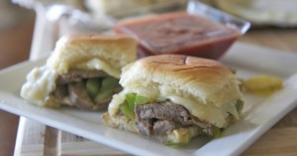 Philly Cheesesteak Sliders