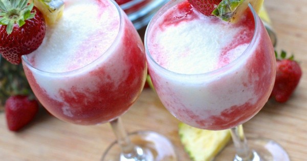 Easy Strawberry Pina Colada Mocktail