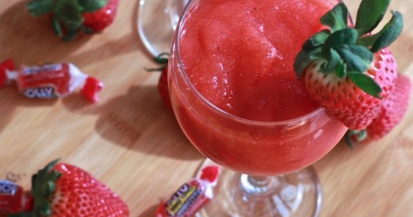 Strawberry Jolly Ranch Wine Slushies