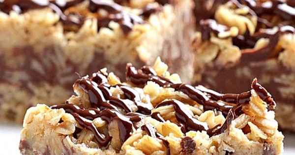 No Bake Chocolate Oatmeal Bars