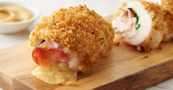 Chicken Cordon Bleu Roll-Ups