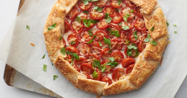 Roasted Tomato and Herbed Cheese Galette