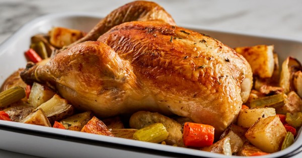 Thyme-Roasted Chicken with Vegetables